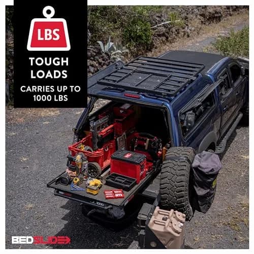 Bedslide Slide Classic 65" X 48" | Truck Bed Organizer with 1000lbs Capacity thumbnail 2