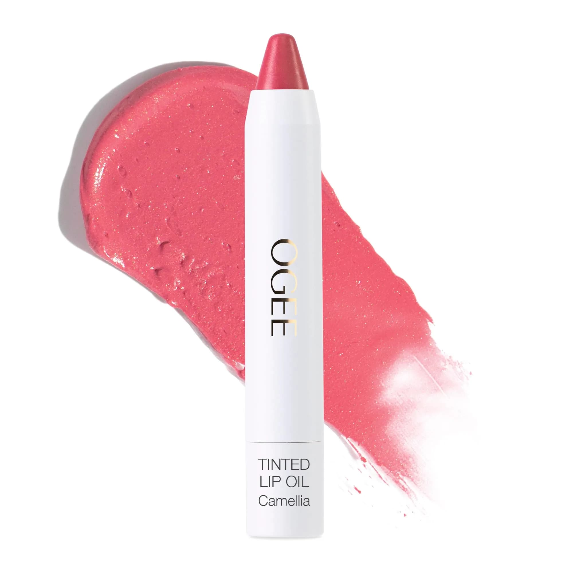 Ogee Tinted Sculpted Lip Oil - Organic Lip Stain, Balm & Color - CAMELLIA | Moisturizing, Buildable Sheer Color (70-120 chars) thumbnail 1