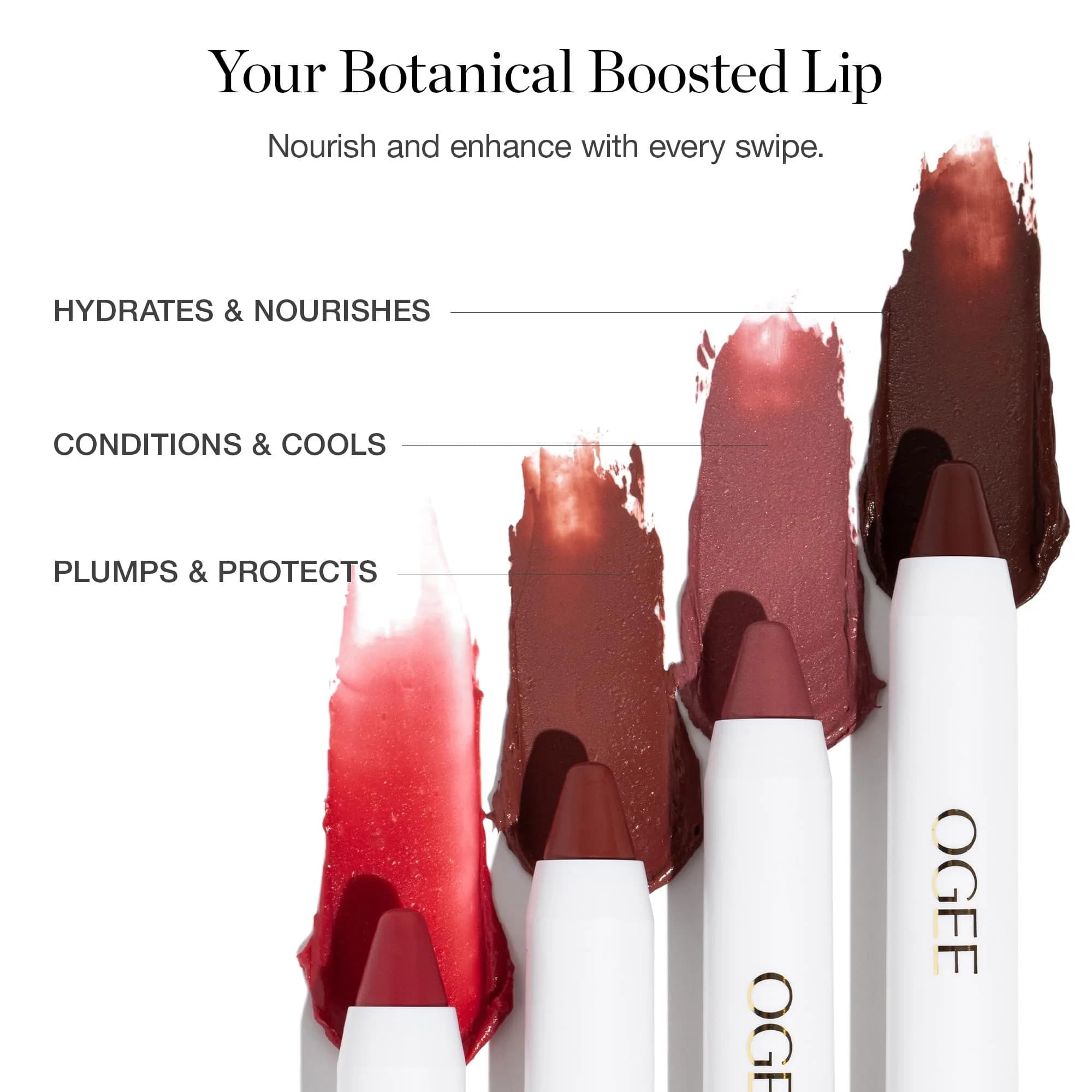 Ogee Tinted Sculpted Lip Oil - Organic Lip Stain, Balm & Color - CAMELLIA | Moisturizing, Buildable Sheer Color (70-120 chars) thumbnail 5