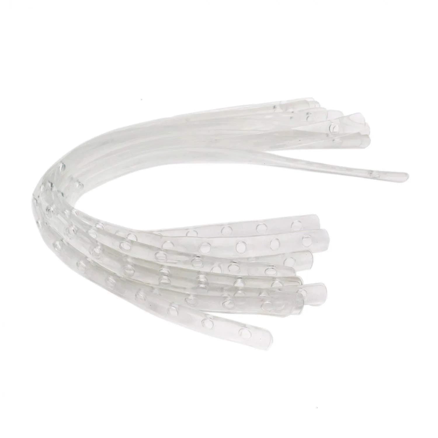 esowemsn Transparent Display Hanger Strips 50cm (19.7 in) | 36pcs for Closet Organization
