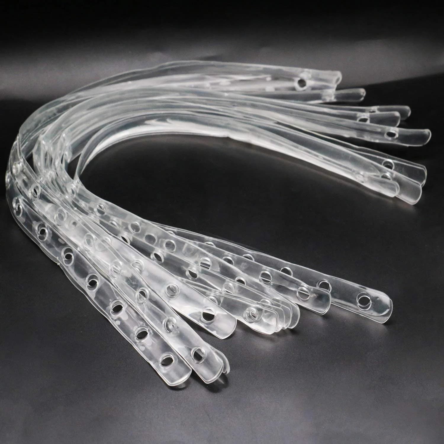 esowemsn Transparent Display Hanger Strips 50cm (19.7 in) | 36pcs for Closet Organization - view 2