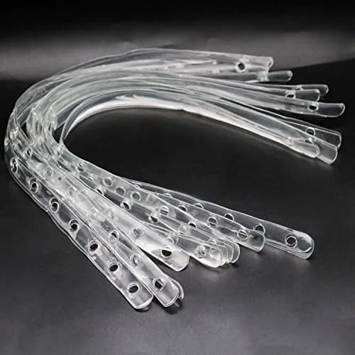 esowemsn Transparent Display Hanger Strips 50cm (19.7 in) | 36pcs for Closet Organization thumbnail 2