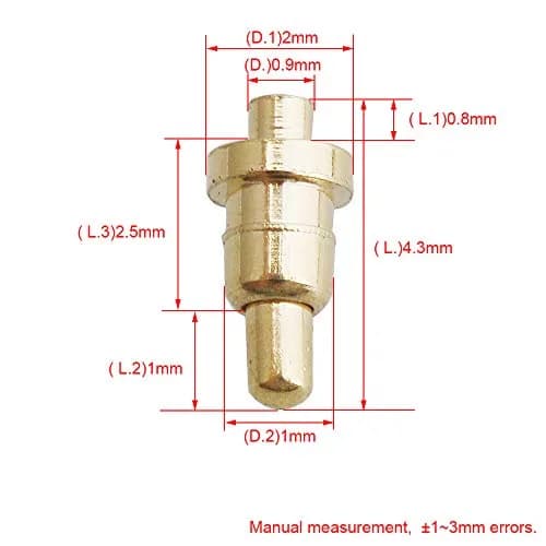 Yibuy Gold Plated PCB Probes 100 Piece | Precision Copper Pins for Electronics (70-120 chars) thumbnail 4