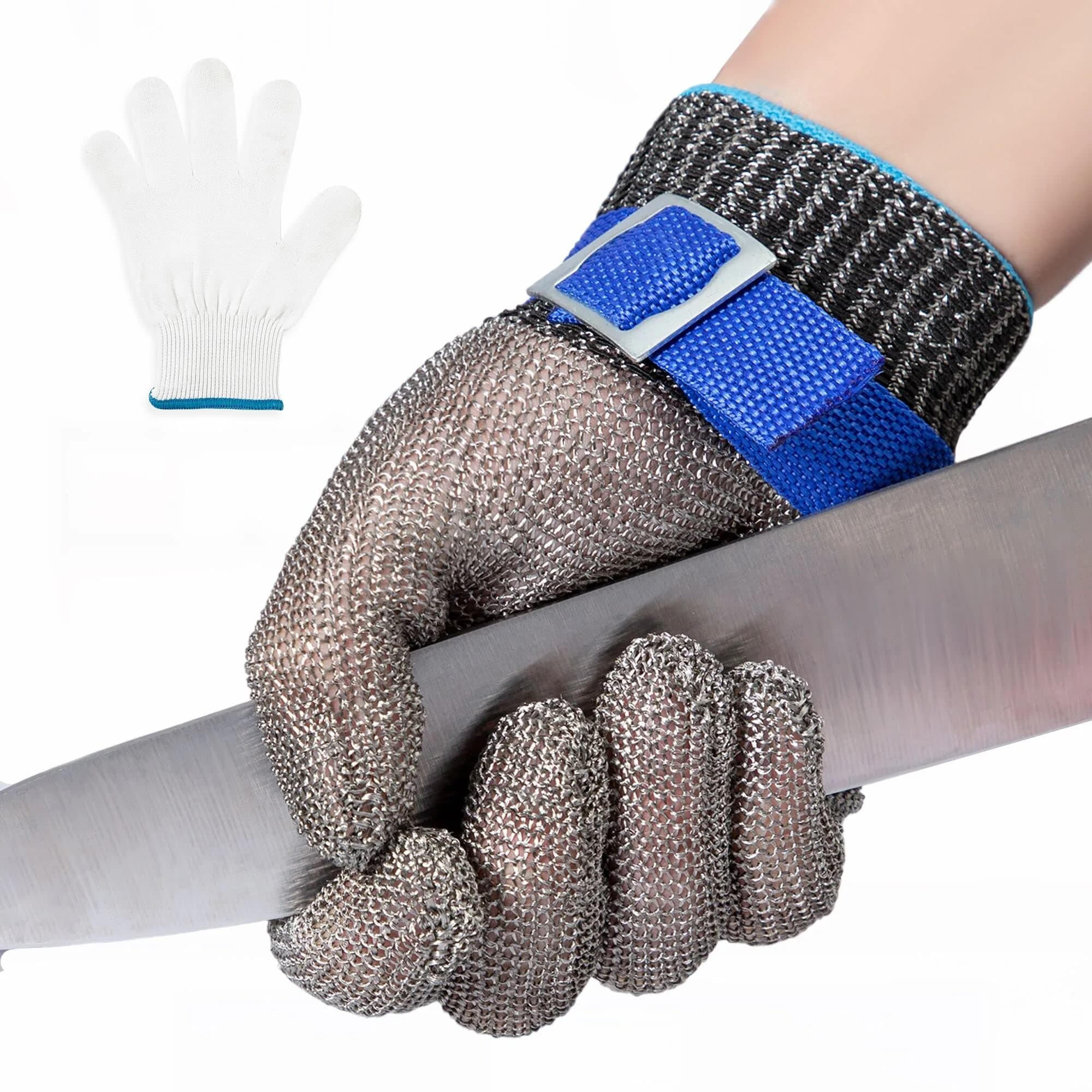 ARCLIBER Level 9 Cut Resistant Glove Stainless Steel Wire Mesh | Food Safe, Ambidextrous, Reusable — Small