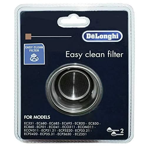 De'Longhi 2-Cup Coffee Filter Basket 5513281001_SML | Stainless Steel Permanent Filter thumbnail 2
