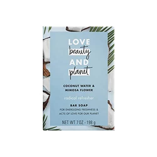 Love Beauty And Planet Coconut Water & Mimosa Flower Bar Soap, 7 Oz | Hydrating, Unisex thumbnail 1