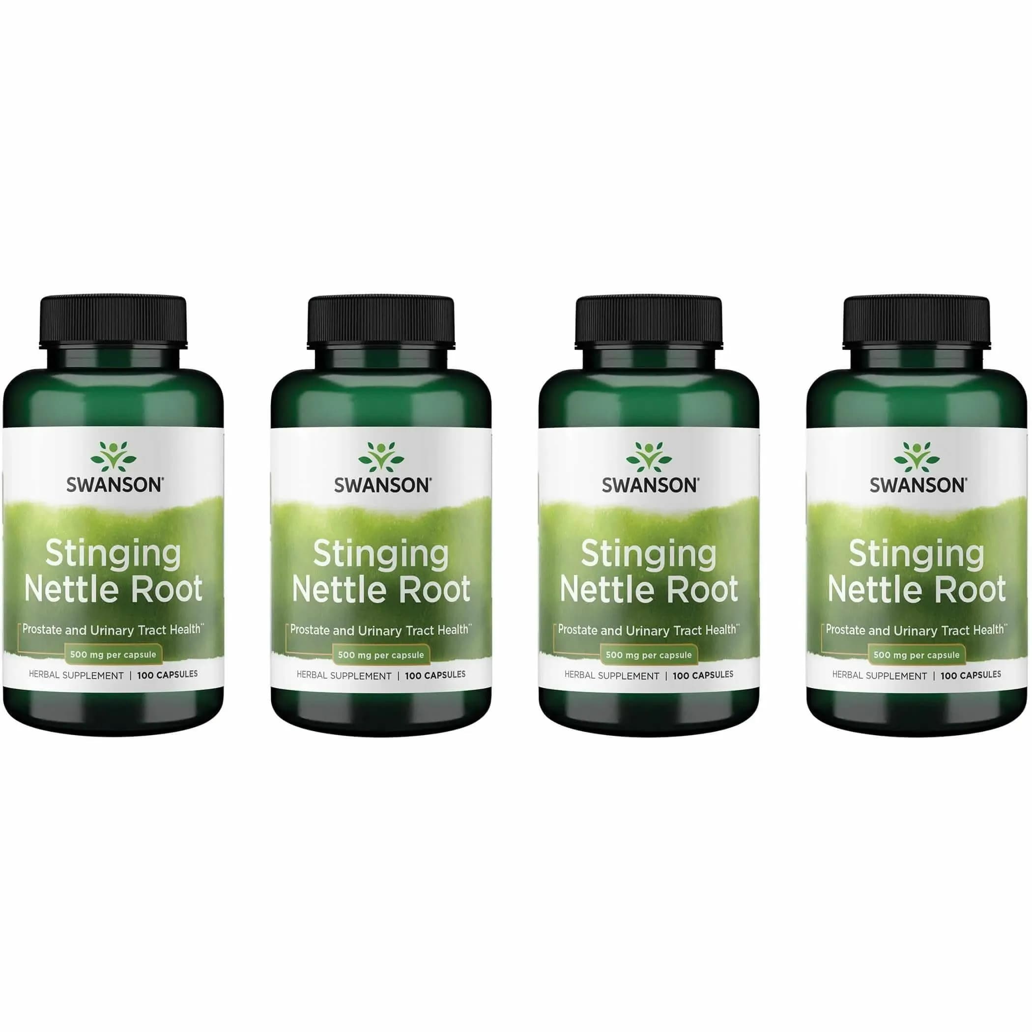 Swanson Stinging Nettle Root 500 mg | Herbal Supplement for Men & Overall Health Support — Capsule