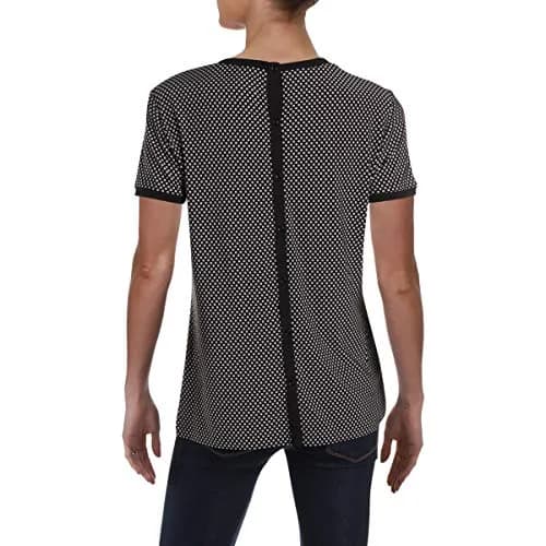 Anne Klein Women's Button Back Top Shirt, XXS | Soft Knit Fabric & Button Back Detail thumbnail 2