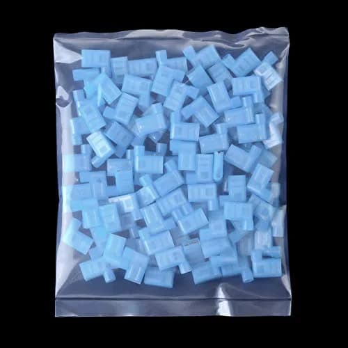 XHF 90 Degree 16-14 AWG Flag Shaped Right Angle Spade Connectors Nylon Fully Insulated 100 Pcs Blue | RoHS, CE, CSA Certified thumbnail 4