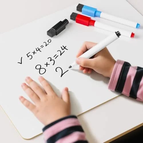 Nicpro 2 Pack Small Dry Erase Lapboards 9''x 12'' (22.86cm x 30.48cm) | Double-Sided Writing Surface thumbnail 4
