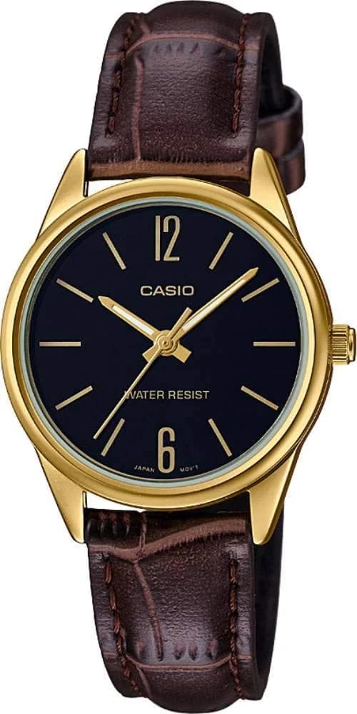 Casio Wristwatches Unisex Leather 28mm Stainless Steel Crosshair GMT Water Resistant - main product image