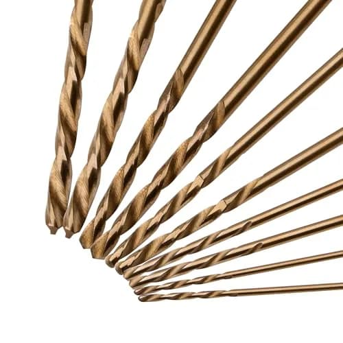 SPKLINE 10 Pcs Cobalt Drill Bit Set 1mm-3mm | 135° Split-Point M35 HSS Metal Drill Bits thumbnail 6