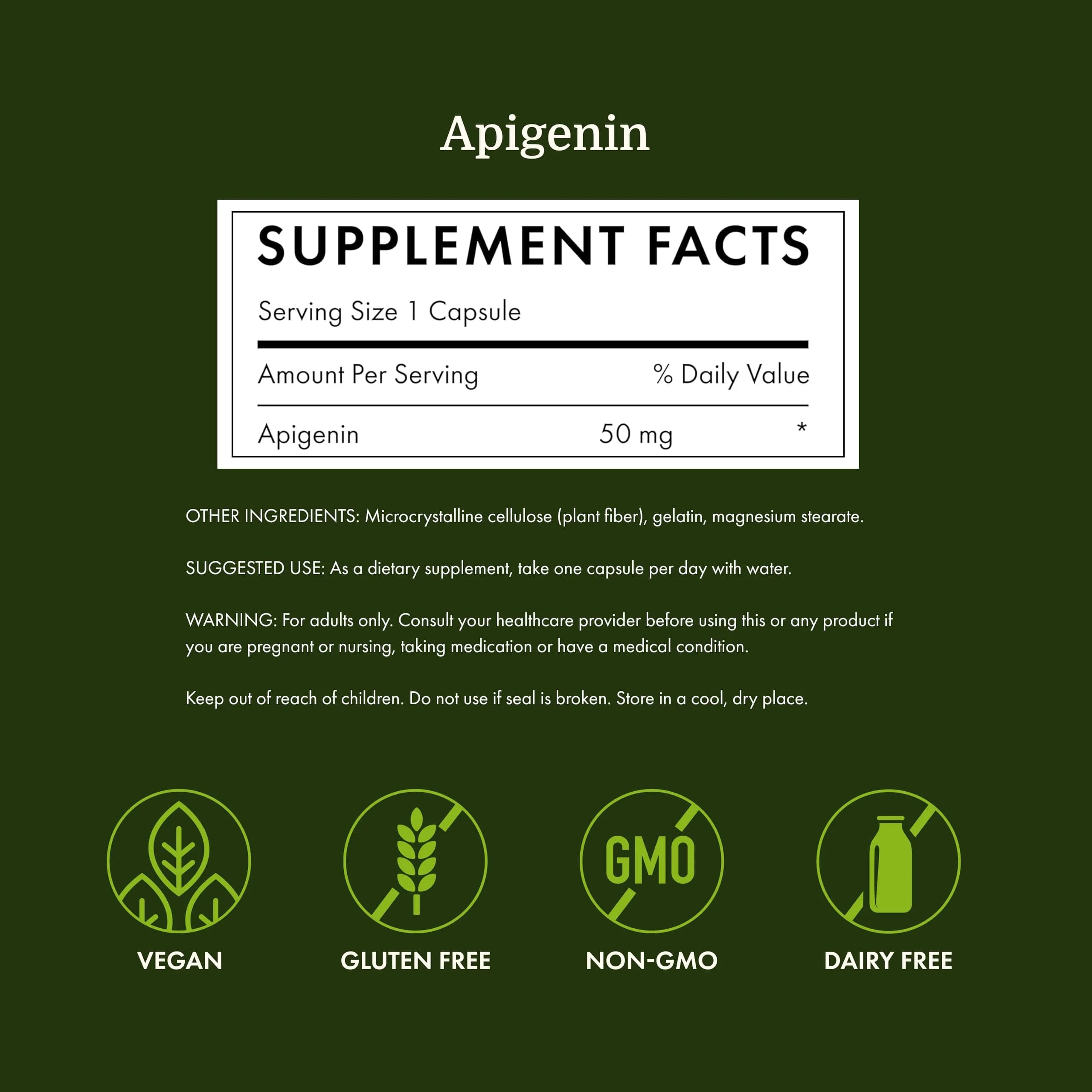 Swanson Apigenin Bioflavonoid 50 mg Vegan Capsules 270 Count (90 Count Pack of 3) | Natural Sleep & Stress Support - view 4