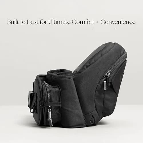TushBaby Hip Seat Baby Carrier for Babies & Toddlers up to 45 lbs | Supportive, No-Foam, Lightweight with Storage thumbnail 3