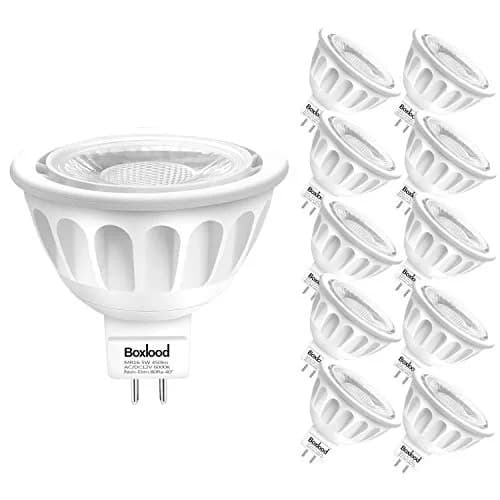 Boxlood MR16 LED Bulbs 5W GU5.3 450LM 12V | Cool White Non-Dimmable 10 Pack thumbnail 1
