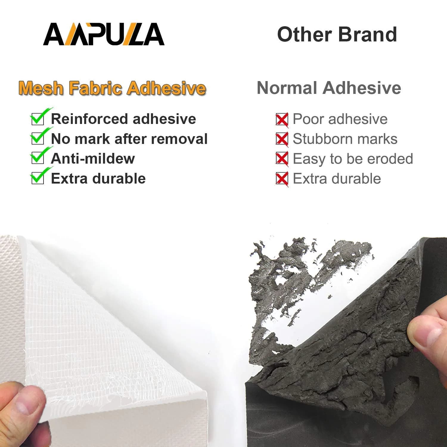 AMPULLA Garage Wall Protector 2-Pack 20cm x 200cm x 6mm | Double Thick Foam Bumper for Car Doors & Walls - view 5