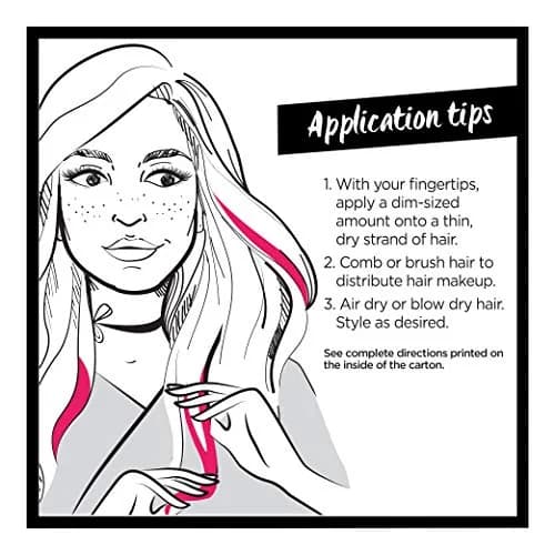 L'Oreal Paris Hair Makeup Temporary 1-Day Hair Color for Brunettes, Green 70 | Washable, Safe, Intermixable Shades thumbnail 4