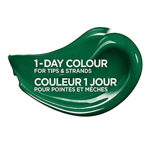 L'Oreal Paris Hair Makeup Temporary 1-Day Hair Color for Brunettes, Green 70 | Washable, Safe, Intermixable Shades thumbnail 5