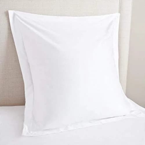 beddingstar Euro Sham Covers 28x28 | 600 TC 100% Egyptian Cotton, White, Set of 2 thumbnail 2