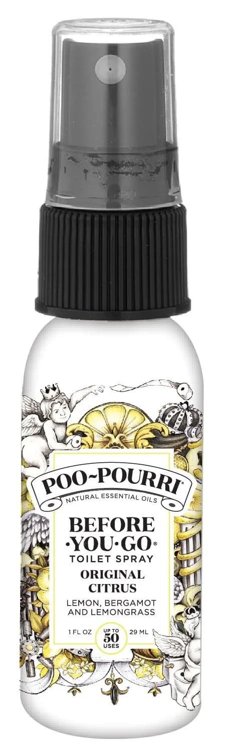 Poo-Pourri Before-You-Go Toilet Spray Original Citrus 29.57ml (1 Fl Oz) | Prevents Odors Before They Begin - main product image