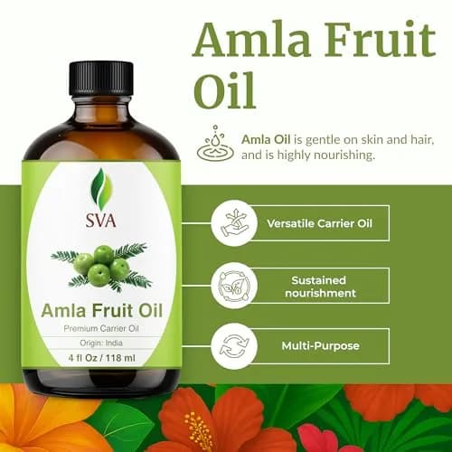 SVA Organics Amla Carrier Oil 4 Fl Oz (118 ml) - Pure & Natural thumbnail 2