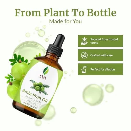 SVA Organics Amla Carrier Oil 4 Fl Oz (118 ml) - Pure & Natural thumbnail 4