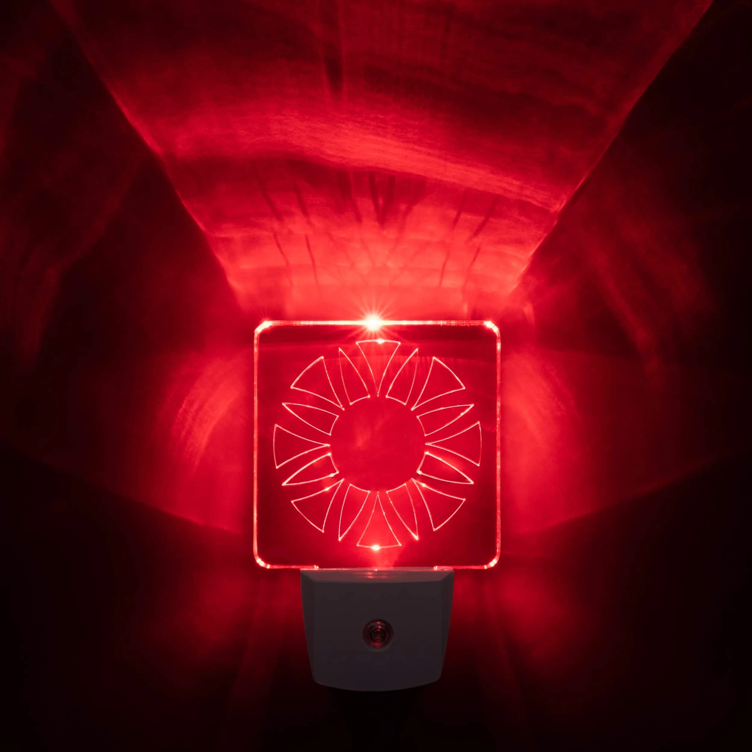 Spectra479 Red LED Night Light for Bedrooms & Bathrooms | BioRhythm Safe Circle — Circle