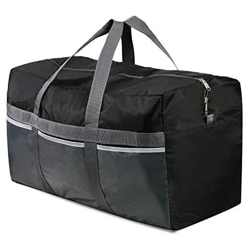 REDCAMP Large Travel Duffle Bag 96L Waterproof Foldable Lightweight Black thumbnail 1
