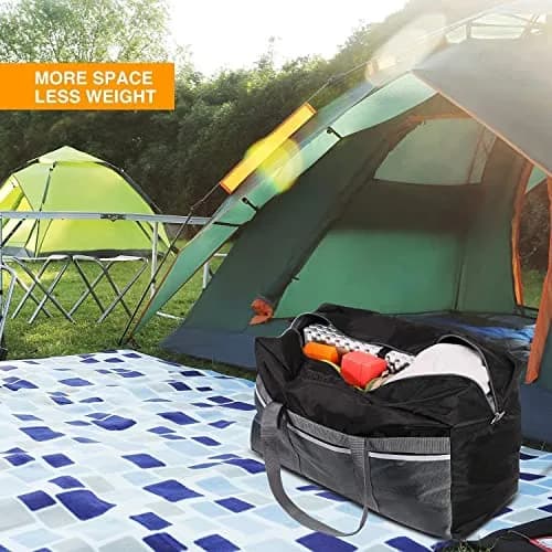 REDCAMP Large Travel Duffle Bag 96L Waterproof Foldable Lightweight Black thumbnail 5