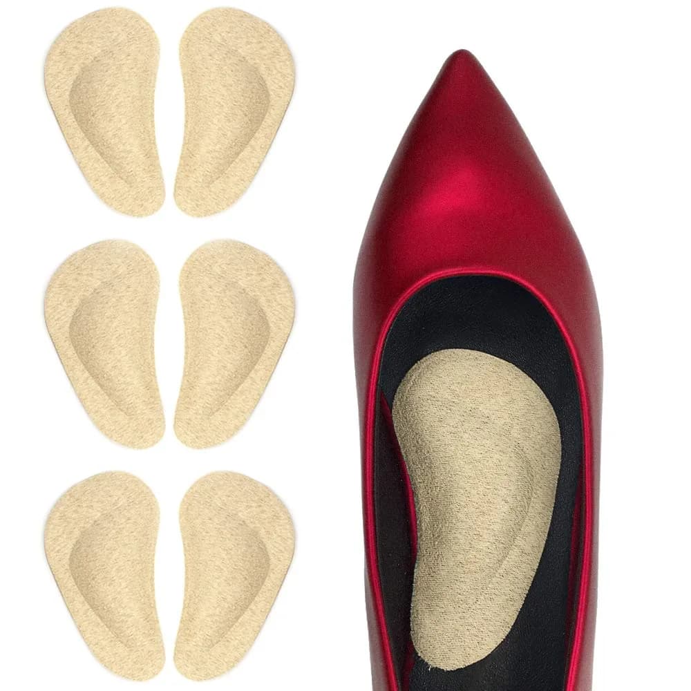 Dr. Foot Gel Arch Support Shoe Insoles for Flat Feet | High Arch, Plantar Fasciitis Relief, 3 Pairs