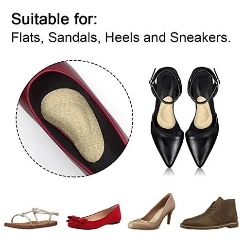 Dr. Foot Gel Arch Support Shoe Insoles for Flat Feet | High Arch, Plantar Fasciitis Relief, 3 Pairs thumbnail 4