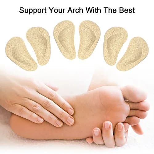 Dr. Foot Gel Arch Support Shoe Insoles for Flat Feet | High Arch, Plantar Fasciitis Relief, 3 Pairs thumbnail 5