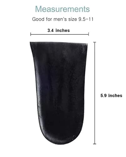 BalanSole Shoe Insert 9mm Heel Lift | Heel Pain Relief & Height Boost (28.5x23x53.5 Inch) thumbnail 2