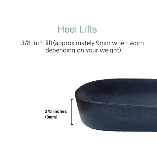 BalanSole Shoe Insert 9mm Heel Lift | Heel Pain Relief & Height Boost (28.5x23x53.5 Inch) thumbnail 3