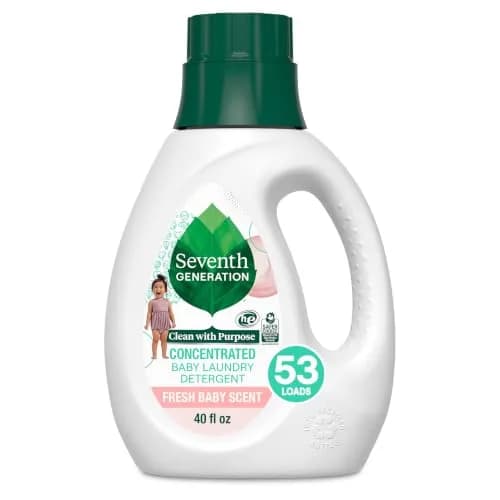 Seventh Generation Concentrated Baby Laundry Detergent Fresh Scent 1183ml (40 Fl Oz) | USDA Certified Biobased Product 95% thumbnail 1