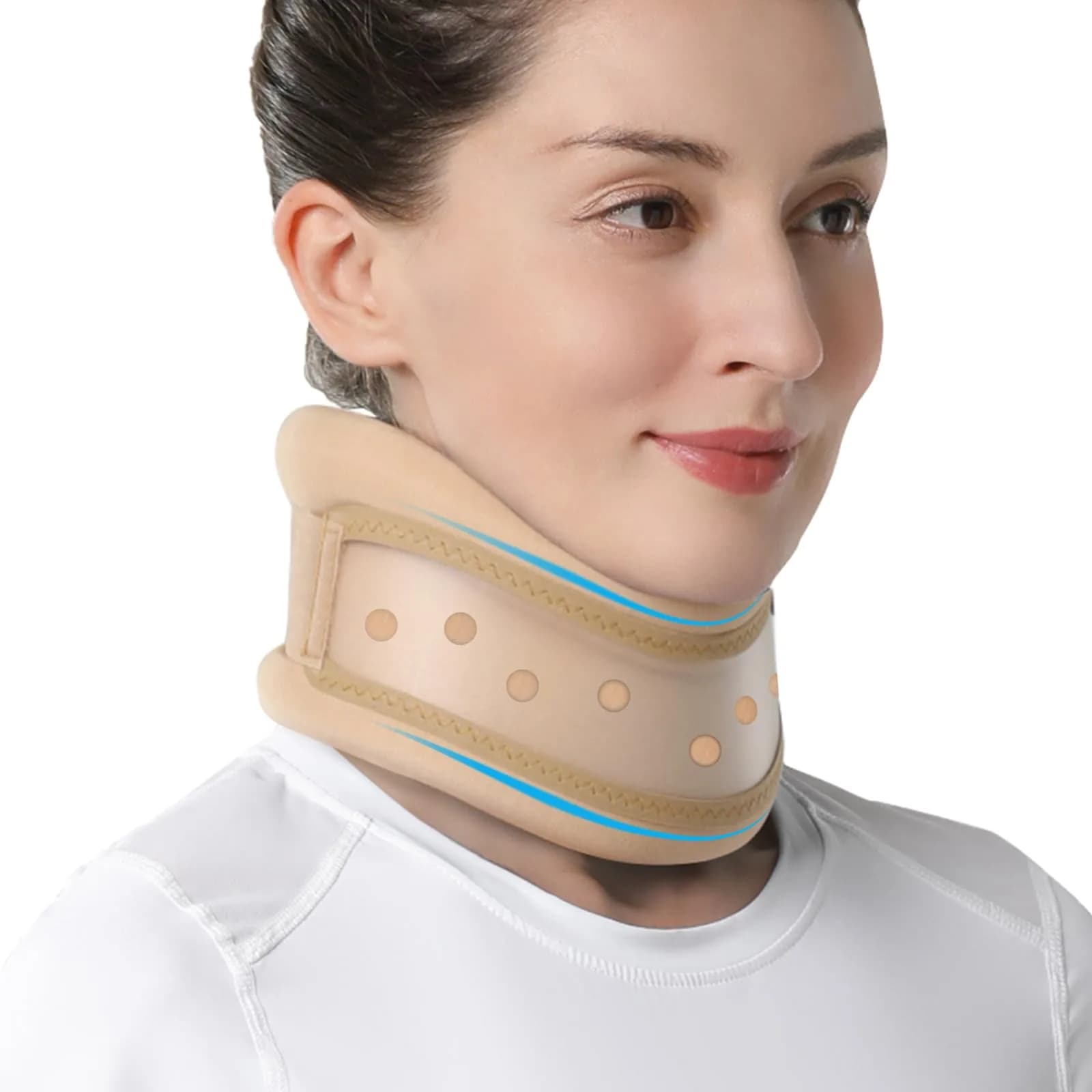 Velpeau Khaki Dual-Purpose Cervical Collar Neck Brace X-Large for Neck Pain and Support - main product image