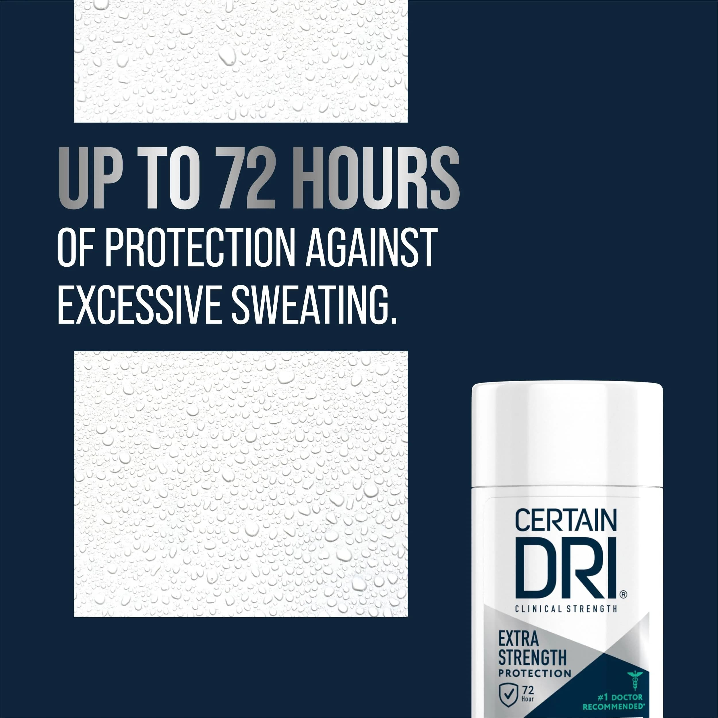 Certain Dri Extra Strength Clinical Antiperspirant Stick 50ml (1.7 oz) | Up to 72-Hour Sweat Protection - view 2
