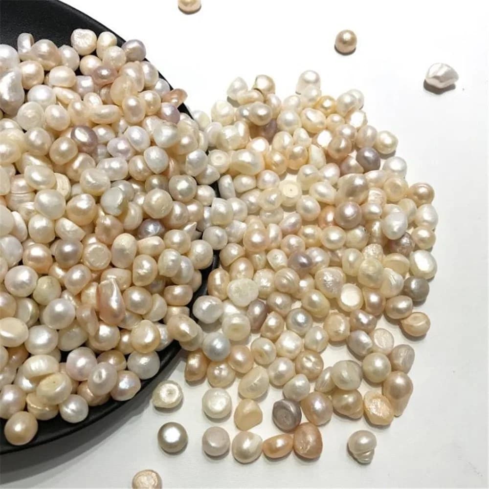 AITELEI Natural Freshwater Pearl Oysters Loose Beads 100g (3.5oz) | Authentic Gemstone for DIY Crafts - view 2
