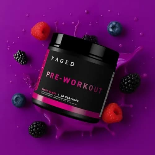 Kaged Original Pre Workout Powder | Berry Blast | 20 Servings | Supports Focus & Muscle Pumps thumbnail 7