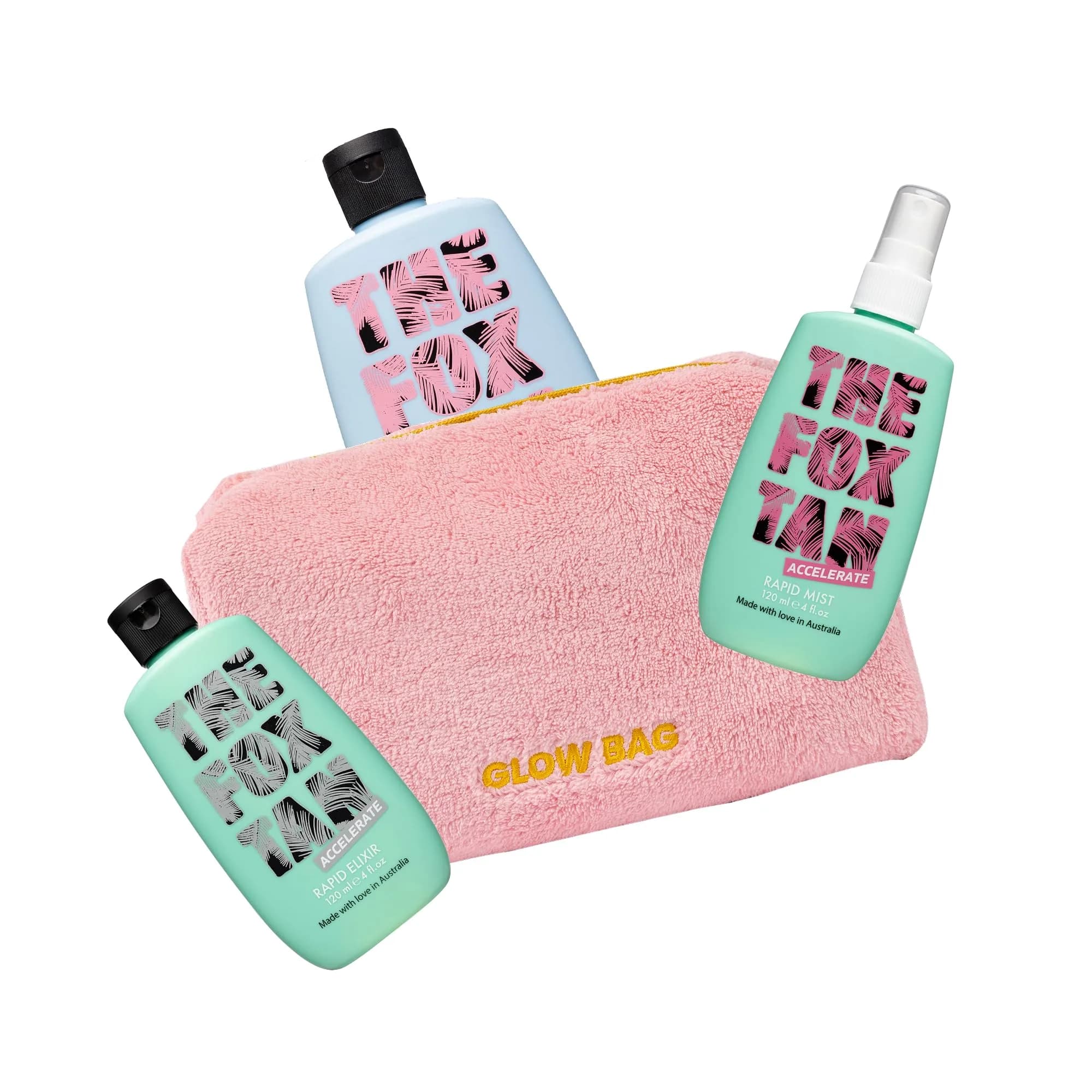 The Fox Tan Rapid Tanning Mist 120ml | Darker & Faster Tan, Vegan & Cruelty-Free — Triple Threat Bundle