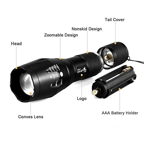 ULTRAFIRE IR Illuminator Flashlight, 850nm Focus Adjustable IR Led for Night Vision, Coyote Fox Predator Hunting thumbnail 5