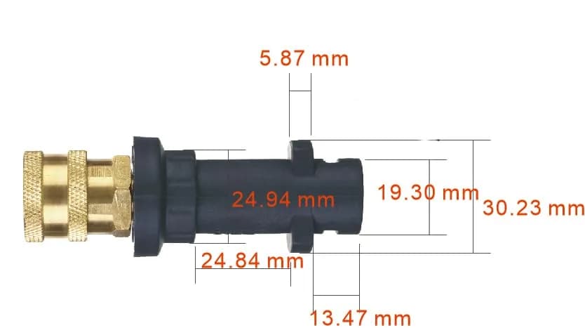 M MINGLE Pressure Washer Gun Adapter to 1/4" QC | Compatible Karcher K2-K7, Brass, Durable, 2000 PSI thumbnail 6