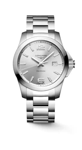 Longines Conquest 41MM Quartz Watch | Sporty Elegance with Sapphire Crystal (70-120 chars) thumbnail 1