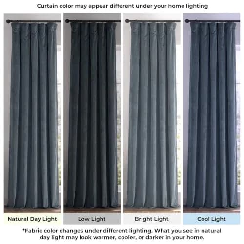 HPD Half Price Drapes Signature Velvet Thermal Blackout Curtains 50W x 84L | Insulated & Privacy-Enhancing (120 chars) thumbnail 4
