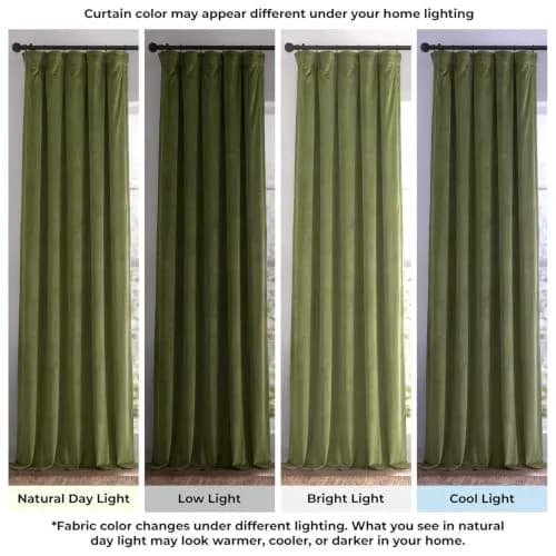 HPD Half Price Drapes Signature Velvet Thermal Blackout Curtains 50W x 96L | Insulated & Privacy (70-120 chars) thumbnail 4