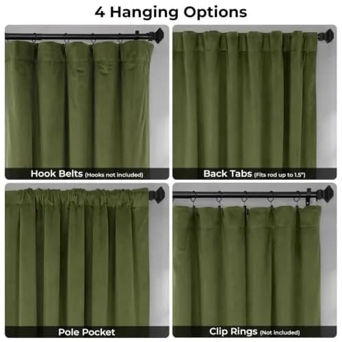 HPD Half Price Drapes Signature Velvet Thermal Blackout Curtains 50W x 96L | Insulated & Privacy (70-120 chars) thumbnail 6