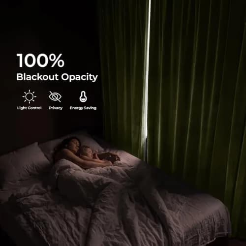 HPD Half Price Drapes Signature Velvet Thermal Blackout Curtains 50W x 96L | Insulated & Privacy (70-120 chars) thumbnail 3
