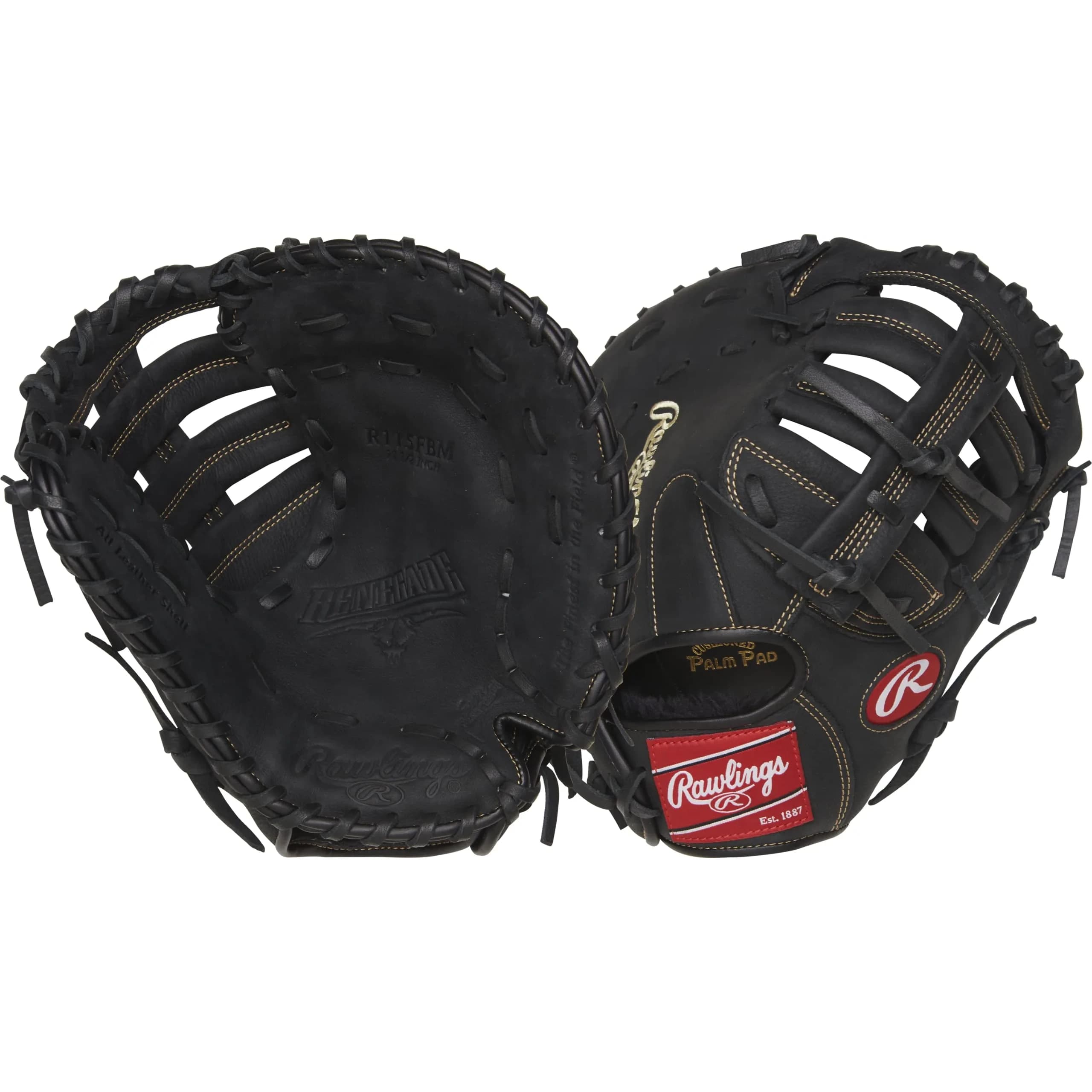 Rawlings Renegade Baseball First Base Glove | Left Hand Throw 29.21 cm (11.5") | Game-Ready Leather for Adult Players — Right Hand Throw