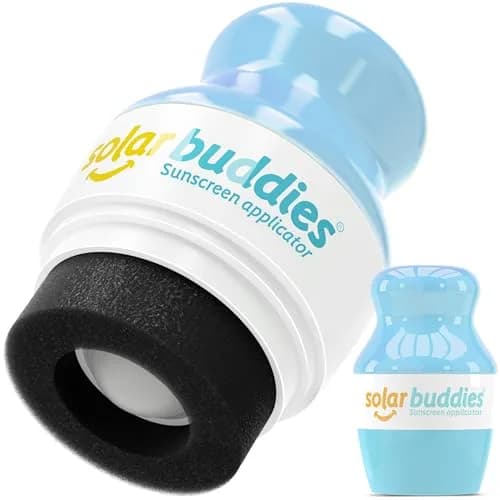 Solar Buddies Refillable Sunscreen Applicator — Full Blue — 100ml (3.4 Fl Oz) | Mess-Free Roll-On for All Skin Types thumbnail 1