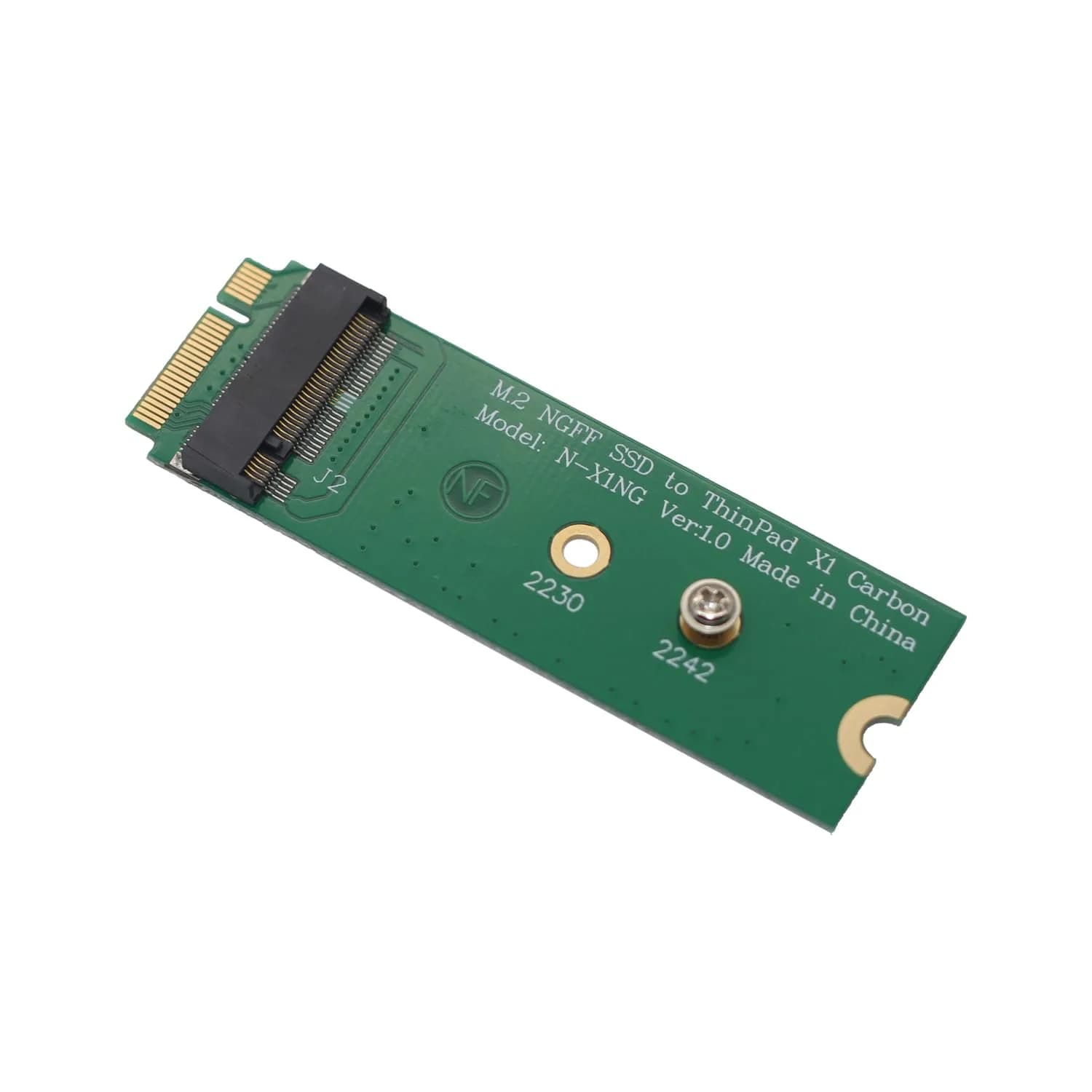 Mustpoint M.2 NGFF SATA SSD to 2013 X1 Carbon Ultrabook Adapter Converter Card, 2230/2242 Sizes | For Lenovo X1 Carbon Ultrabook